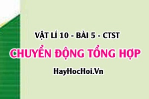 Tính tương đối của chuyển động, Độ dịch chuyển tổng hợp và vận tốc tổng hợp - Vật lí 10 bài 5 CTST